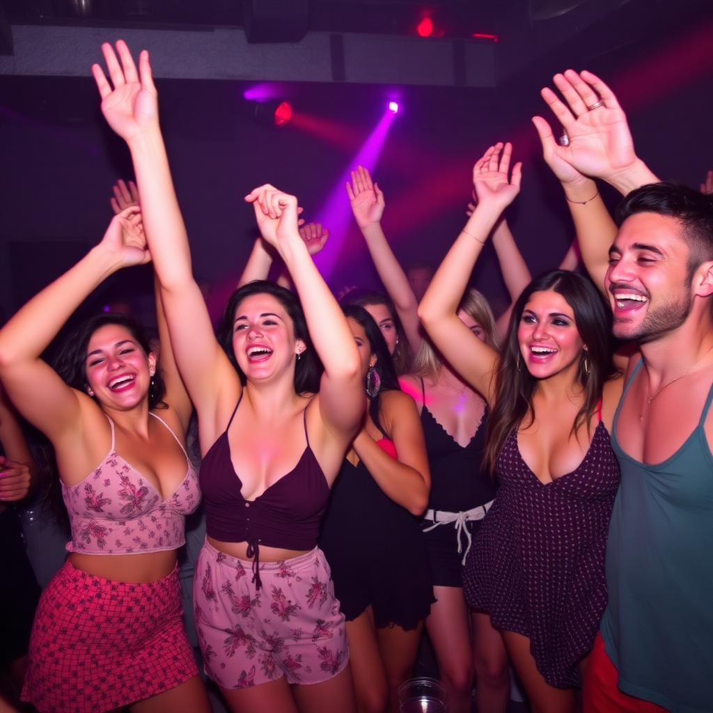 Amis en train de danser